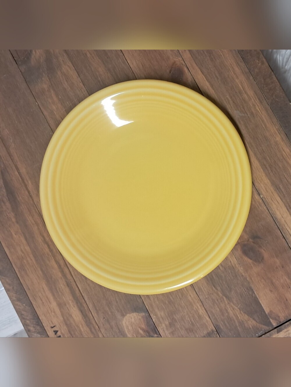 First Year Fiestaware Sunflower Yellow 7 ⅜" Salad Plate Post-1986 HLC PPB 2001